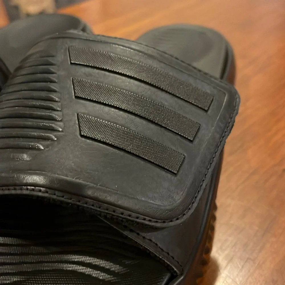 Adidas Alphabounce 2.0 Slides Sandals Shoes new GY9416 black Mens Size 12